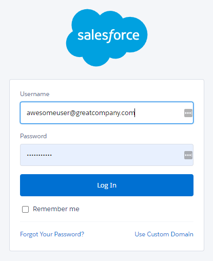 Salesforce Password Management